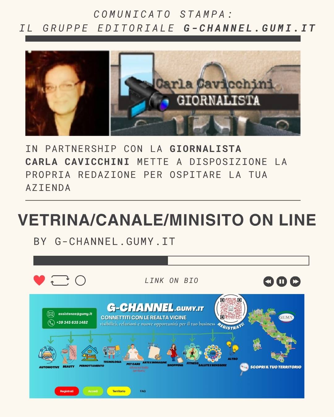 Comunicato Stampa Carla Cavicchini